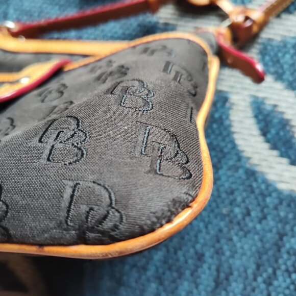 Dooney & Bourke Crossbody Shoulder Bag Leather & Fabric READ - Picture 15 of 16